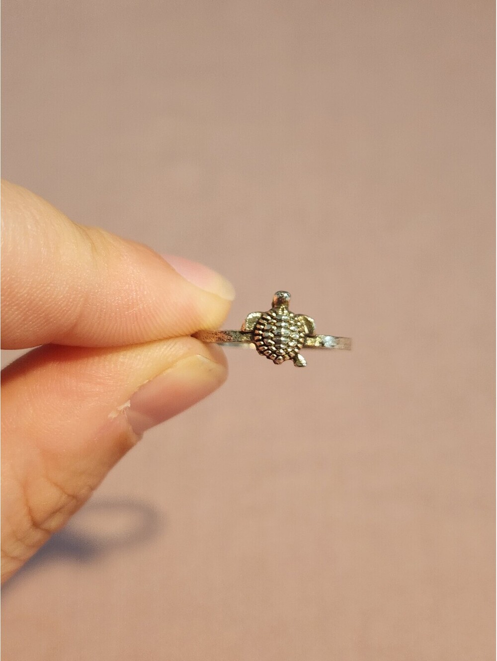 Vintage Silver Turtle Design Ring